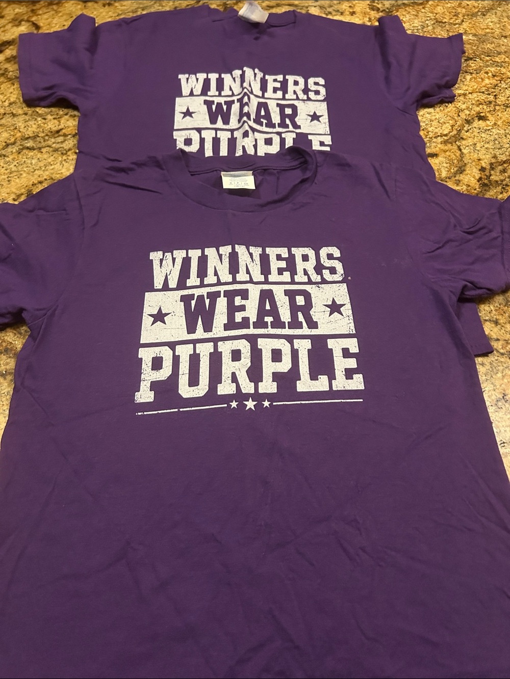 Kids 'Winners Wear Purple' Graphic T‑Shirt - Purple